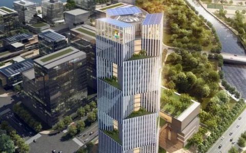 全球首个落户上海的国际组织总部大楼今天封顶