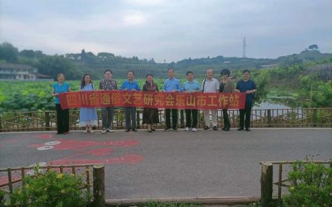 四川省通俗文艺研究会乐山市工作站在三江镇花树湾开展采风活动