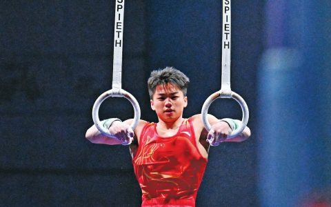 山大学子刘恒宇世界大运会体操单项吊环摘金