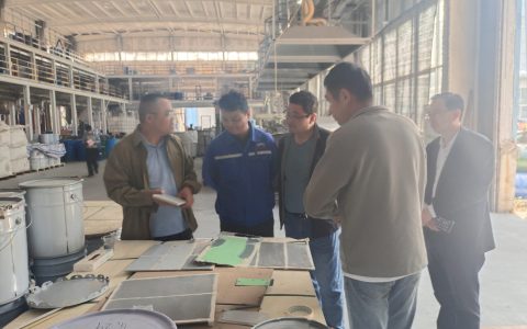 山东玉皇化工集团公司考察山东梁山涂料产业园区，达成防腐涂料合作意向，园区领导陪同